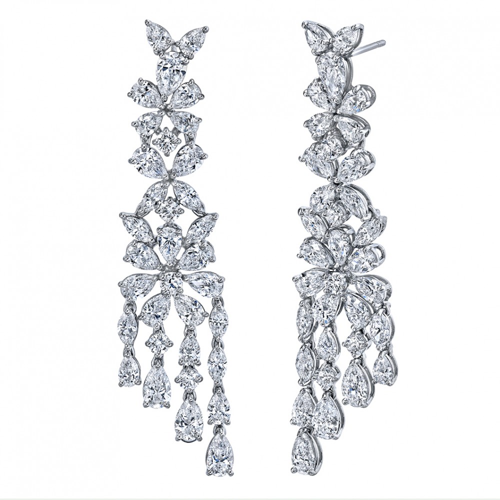 Fancy Diamond Drop Earrings
